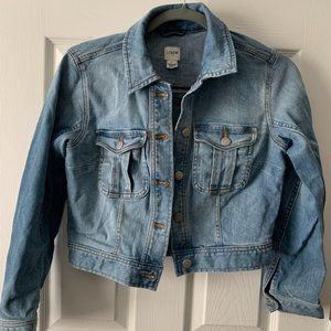 Jcrew Crop Denim Jacket